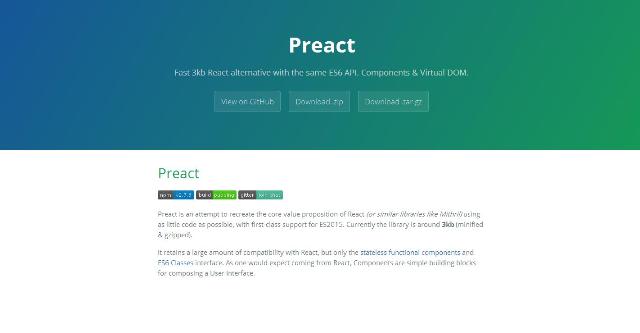 WebDesign Une petite alternative à React - Preact